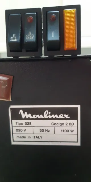 Brazo Cafetera Moulinex, Mod. 0,28 y selectores