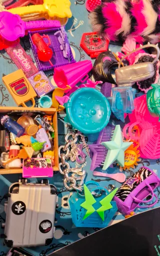 Lote Accesorios Monster High, Rainbow High, Bratz