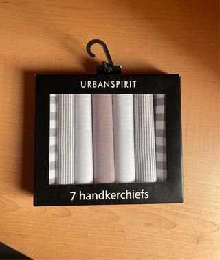 7 Pañuelos URBANSPIRIT Gris y Blanco