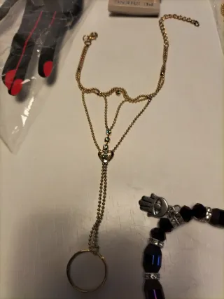 Kit Gioielli Dorato e Viola