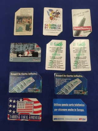 Lotto Schede Telefoniche Monofacciali