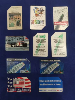 Lotto Schede Telefoniche Monofacciali