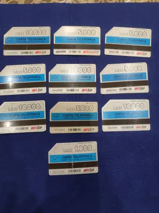 Lotto Schede Telefoniche Monofacciali