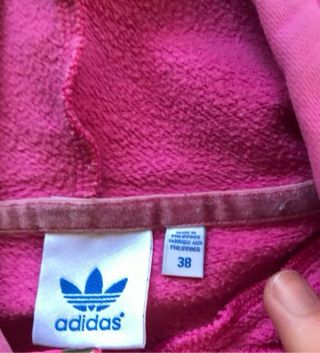 Sudadera Adidas Rosa con Logo Trefoil