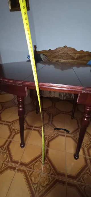 Mesa extensible de madera