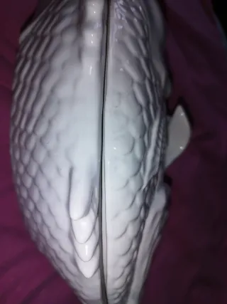 Fuente ovalada Loza Blanca Bordallo Pinheiro