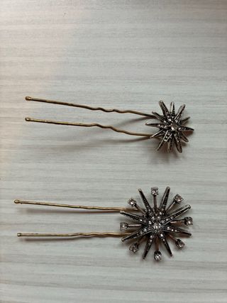 Horquillas joya estrella hechas a mano