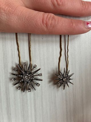 Horquillas joya estrella hechas a mano