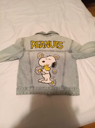 Giacchetta denim Snoopy per bambini