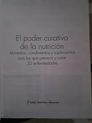 Libro El Poder Curativo de la Nutrición