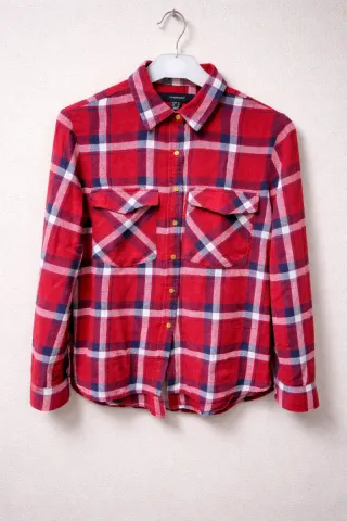 Camisa de cuadros roja
