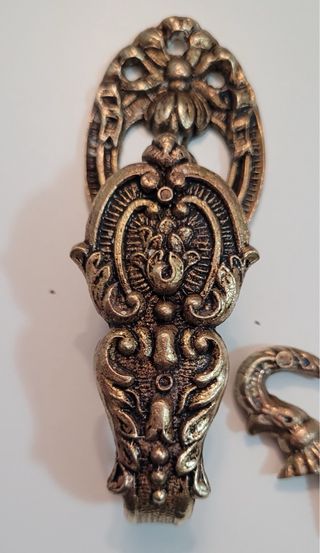 4 juegos agarraderas en bronce antiguos