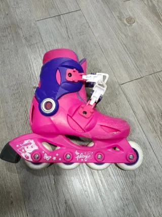 Patines en línea rosas y morados