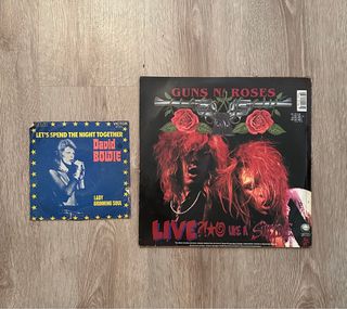 Vinilos David Bowie y Guns N' Roses
