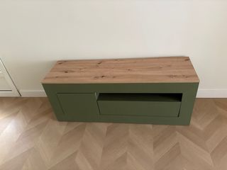Mueble TV Madera Verde y Marrón