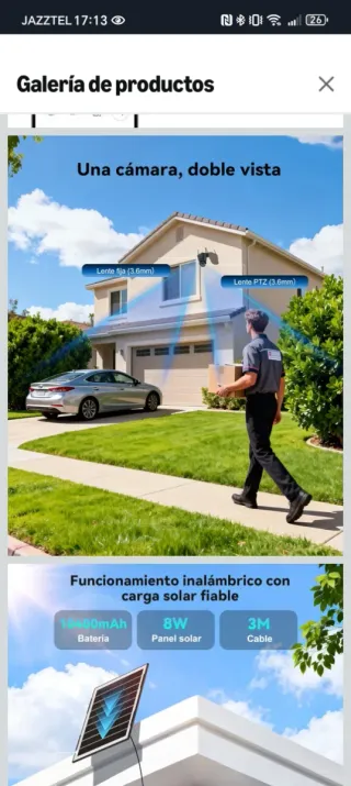 Ctronics Cámara Doble Lente