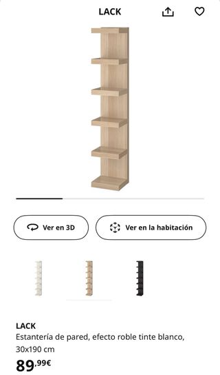 Estantería Roble Ikea Jack sin estrenar