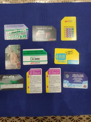 Schede telefoniche SIP, Telecom, Alitalia