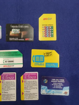 Schede telefoniche SIP, Telecom, Alitalia
