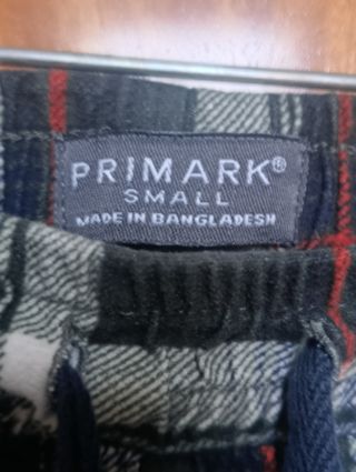 Pijama Hombre Primark Invierno Cuadros Talla S