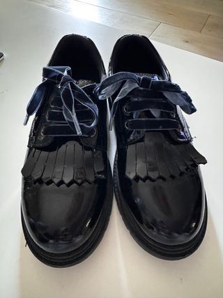 Zapatos Pabloski Niña Negros Charol Talla 34