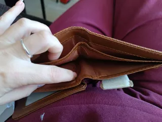 Billetera Deadpool Marrón