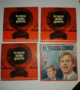 4 Vinili 45 giri La Voce della Guerra