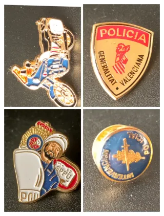 32 Insignias Policía Nacional y Guardia Civil