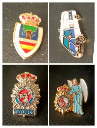 32 Insignias Policía Nacional y Guardia Civil