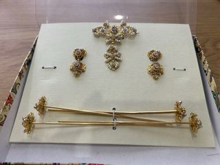 Aderezo Fallera Niña Dorado