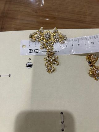 Aderezo Fallera Niña Dorado