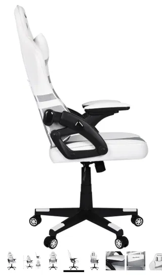 Silla Gamer Ergonómica Warblade Blanca