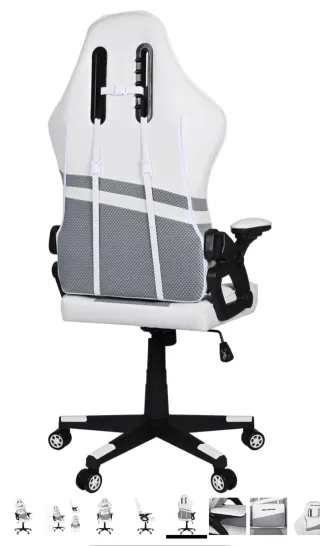 Silla Gamer Ergonómica Warblade Blanca