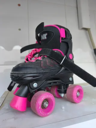 Patinetes niña negros y rosas