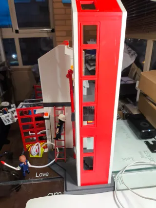 Camión Grúa y Parque de Bomberos Playmobil