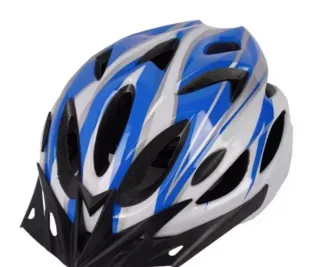 Casco Bicicleta/Patinete Azul y Blanco