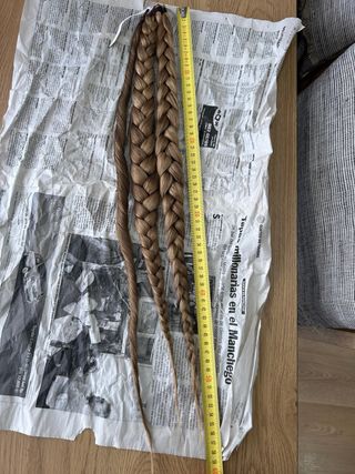 7 Mallas moño fallera rubio claro.