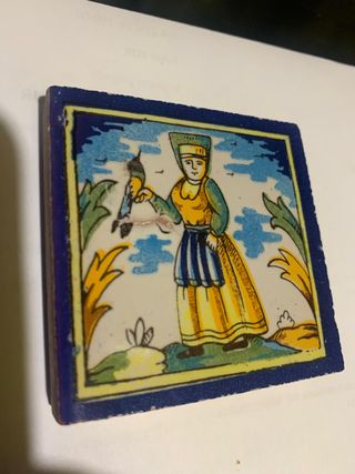 Lote 6 Azulejos Antiguos Sucesores de López