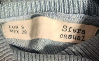 Camiseta Sfera Cuello Alto Azul Talla S