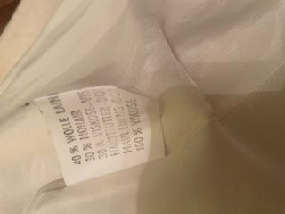 Abrigo Lana y Mohair Blanco