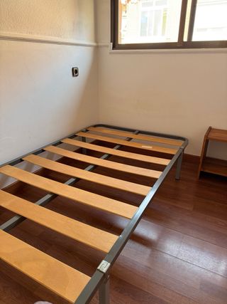 Base cama individual, colchón