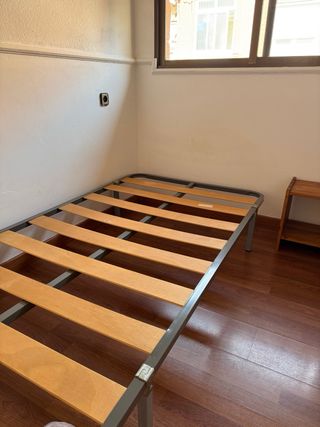 Base cama individual, colchón