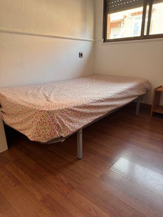 Base cama individual, colchón