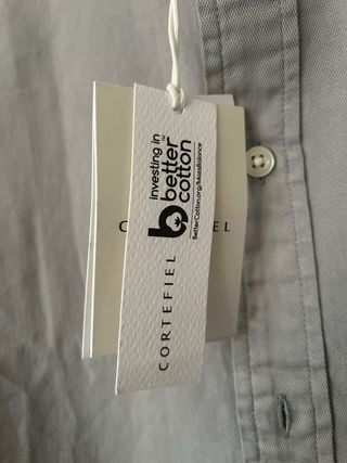 Camisa Cortefiel Gris XL Regular Fit Nueva