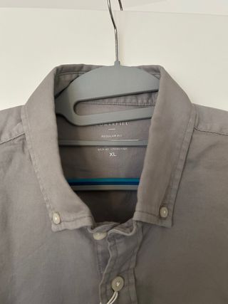 Camisa Cortefiel Gris XL Regular Fit Nueva