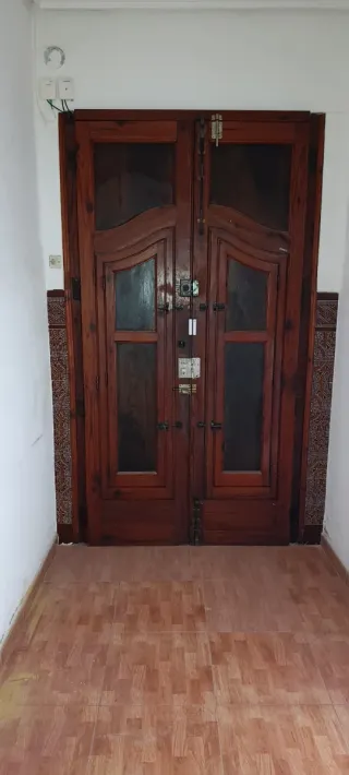 Puerta doble madera estilo valenciano