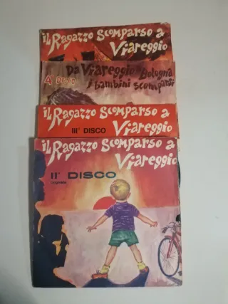 4 Vinili 45 giri Il Ragazzo Scomparso a Viareggio