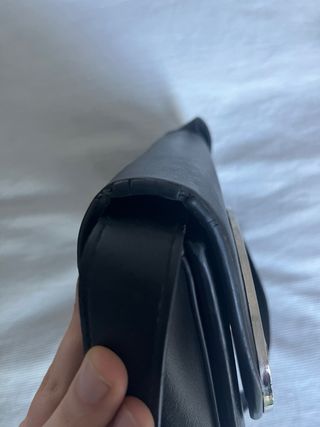 Bolso Hombro Negro Y2K Plata