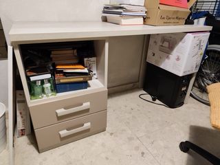 Conjunto cama infantil escritorio cajones