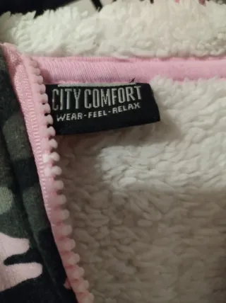 Felpa City Comfort bambina camouflage